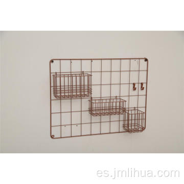 cesta de alambre colgante para pared